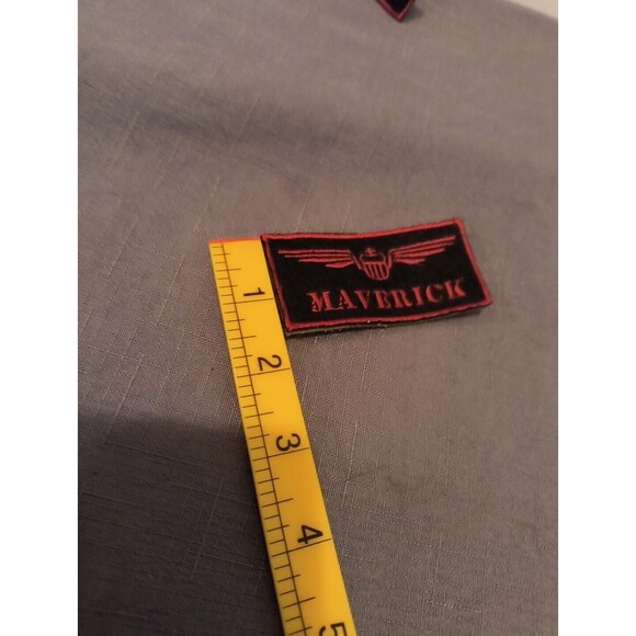US NAVY TOP GUN NAME TAGS MAVERICK GOOSE TOM CRUISE COSTUME UNIFORM - Picture 4 of 4